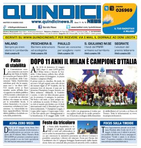 Quindici News Numero 10 del 24 maggio 2022 Prima pagina